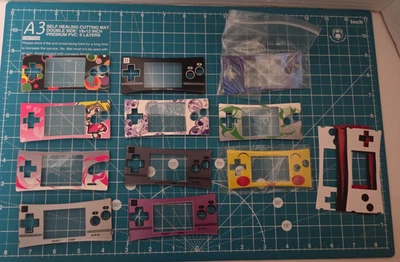 Nintendo Gameboy Game Boy Micro Replacement Screen Skins W/ Extra Sticker Skin - Image 1 of 4