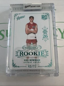 2025 Select AFL Supremacy Rookies Platinum Blue - Riak Andrew #40/75 - Picture 1 of 2