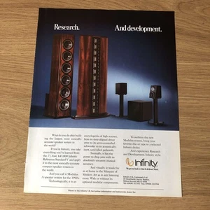 GRAM43 MAGAZINE ADVERT 11X8 INFINITY MODULUS SPEAKER SYSTEM - Foto 1 di 1