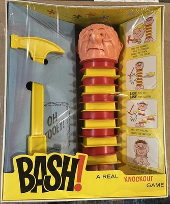 1965 Milton Bradley BASH Near Perfect Never Used NRFB Sealed - Torn Cellophane - Image 1 of 4