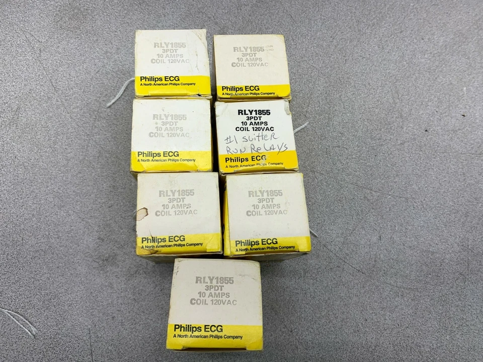 LOT OF 7 NEW IN BOX ECG RELAY 3PDT - Image 1 of 4