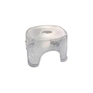 Acrylic Bathroom Stool Shoe Changing Stool Transparent Non Slip Multifunctional - Picture 1 of 10