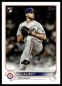 2022 Topps #547 A.J. Alexy Rookie Texas Rangers - Picture 1 of 2