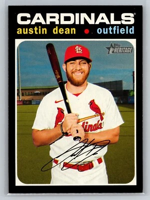 2020 Topps Heritage Austin Dean #579 Cardinals Baseball Card - Image 1 of 2