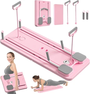 Pilates Board Reformer Set, 5In1 Pilates Sliding Multi-Purpose Foldable Board wi - Picture 1 of 7