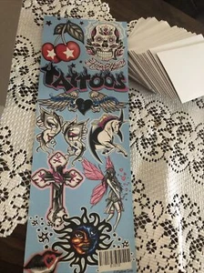 10 Random Men,Women,& Kids Temporary Tattoo Stickers 2.4”x3.5” L👀K-Read - Picture 1 of 12