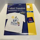24/pack 8 1/2 x 11-in Avery 8939 T-Shirt Transfer sheets fabric Iron On Open Box