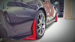 FOR 2015-2021 SUBARU WRX AND STI RALLYARMOR RALLY ARMOR MUD FLAPS RED / WHITE - Picture 1 of 3