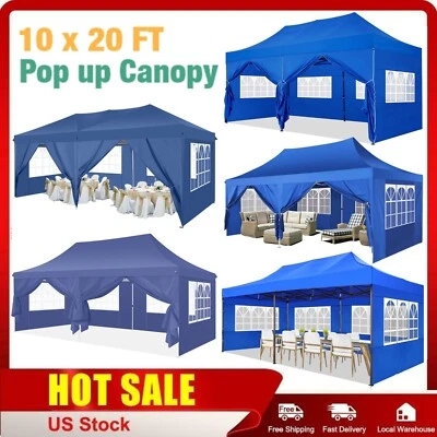 SANOPY 10x20 Heavy Duty Pop up Canopy Commercial Tent Waterproof UPF 50+ UV Protection