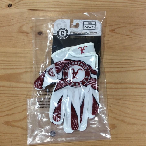 NEW Alabama Crimson Tide Kids NCAA Football Receiver Gloves Youth XS/S Cover