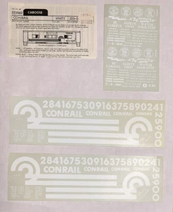 WALTHERS O SCALE DECAL-CONRAIL/CR BAY WINDOW CABOOSE-WH “RAIL SNAIL” #936-325060 - Picture 1 of 1