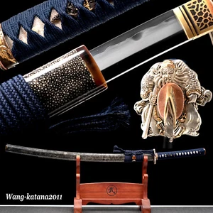 Hadori poliertes Honsanmai-Schwert Ton gehärtet T10 gefaltet japanischer Samurai Katana - Bild 1 von 12