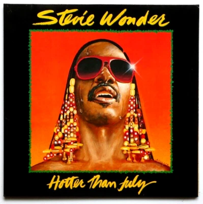 FUNK/SOUL, REGGAE:  STEVIE WONDER hotter than july  (1980)  33T-LP  (FR) - Photo 1/4