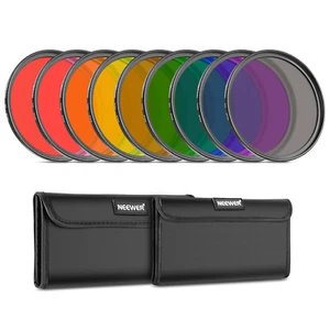 NEEWER 9PCS Full Color Lens Filter Set,67mm Resin Lens Filters with Red,Orange - Picture 1 of 8