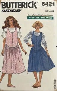 Butterick Fast and Easy 6421 Women’s Jumper and Top Size 12-16 - Picture 1 of 2