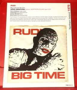 Rudi Big Time Record Cover Art PICTURE / PRINT 10.5" x 8" - Picture 1 of 3