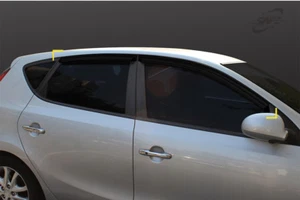 SAFE Smoke Tinted Weather shields 4p for 10/2007 ~ 04/2012 Hyundai i30 Hatch - Picture 1 of 5