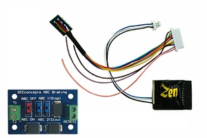 DCC Concepts DCD-ZN218.6A Zen Black Decoder 6fn 21 Pin/8 Pin Harness w/ABC Modul - Picture 1 of 2