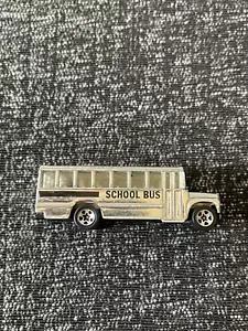 Hot Wheels #328 Silver Series 4/4 Diecast SCHOOL BUS - Chrome Plated - 1988 - Picture 1 of 8