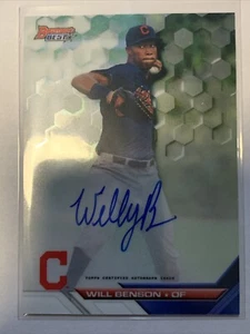 2016 Bowman's Best Best of 2016 Auto Will Benson #B16-WB Auto - Picture 1 of 2