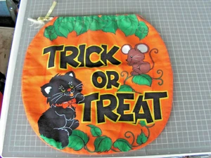VINTAGE CRANSTON PRINT WORKS TRICK OR TREAT BAG  15" x 15" - Picture 1 of 3