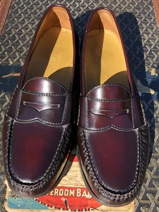 Men Cole Haan NikeAir 10 M Cordovan Leather Slip On Penny Loafer Shoes C06591 - Picture 1 of 12