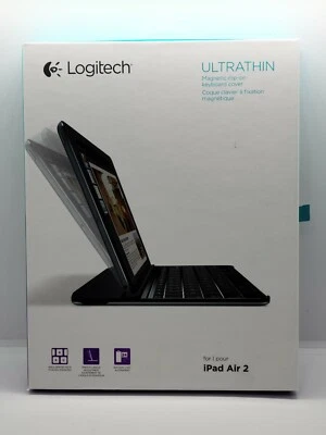 Logitech Ultrathin Magnetic Clip-On Keyboard Cover for Apple iPad 2 Bluetooth  - Image 1 of 4