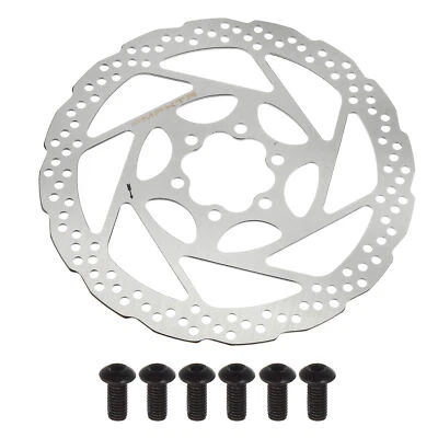 180mm Bicicleta Disco Freno Rotor Bicicleta Rotor con 6 Tornillos Color Plateado - Imagen 1 de 4