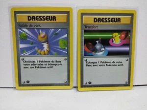 Pokemon 1999 primera edición conjunto base francés entrenadores - transferencia / rafale de vent - Imagen 1 de 2