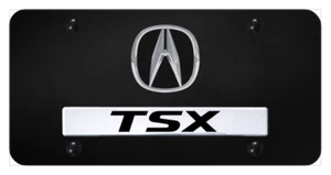 Acura TSX Dual Logo Nameplate License Plate Official Licensed - Imagen 1 de 2