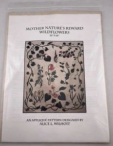 Alice Wilhoit Designs Mother Nature's Reward Wildflowers Quilt Pattern 56" x 68" - Picture 1 of 2