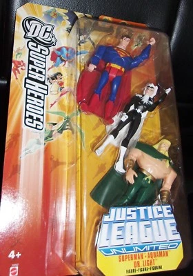 2005 JUSTICE LEAGUE * DC. SUPER HEROES. SUPERMAN, AQUAMAN, DR. LIGHT. - Image 1 of 4