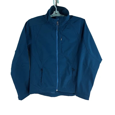 Double Diamond Full Zip Waterproof Windproof Fleece Lined Jacket Womens S Teal - Image 1 of 4