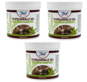 3 x 250ml Teufelskralle Gel Creme Hautpflege mit Hanfsamenöl kühlend - Bild 1 von 2