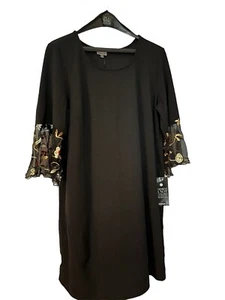 Women’s Plus Size Dress NWT Floral Embroidered Bell Sleeve Size 22/24 Avenue - Picture 1 of 8