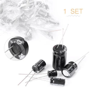 Kit Assortito Condensatori Elettrolitici Misti 125pz 25 Valori 1uF-2200uF - Foto 1 di 12