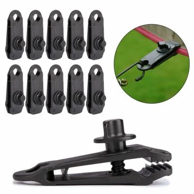 10-20 Tarp Clips Locking Awning Clamp Snap Hangers Survival Emergency HEAVY DUTY