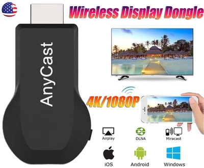 1080P HDMI Bluetooth Airplay Miracast WiFi Display Receiver Dongle For Android - Image 1 of 4