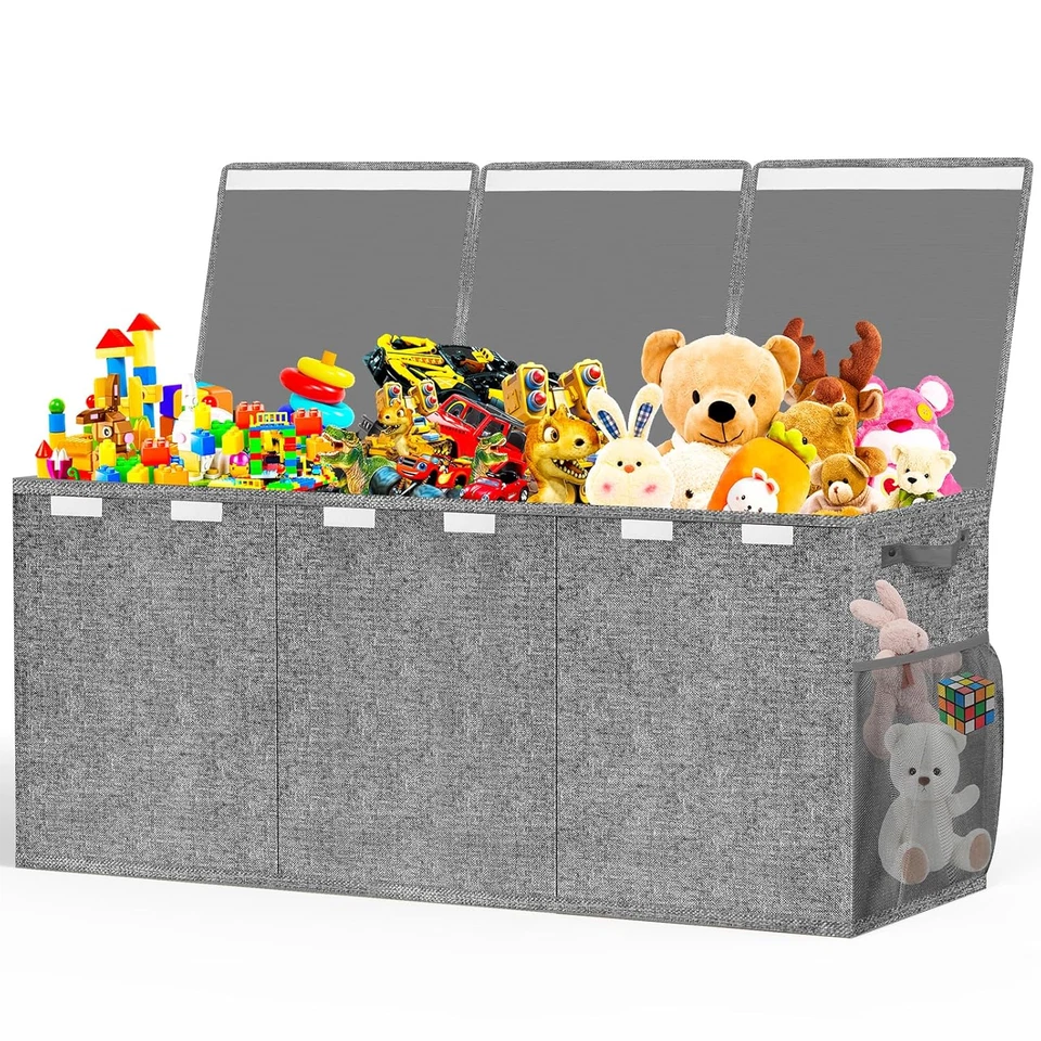 Extra Large Toy Box, Toys Chest for Toddlers with Lids, Collapsible Toy Storage  - Image 1 of 4