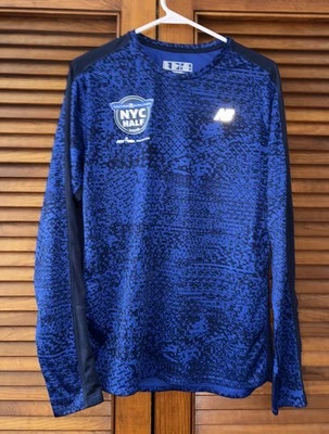 Camiseta azul de entrenamiento NYC Half Marathon 2018 New Balance adulto mediana M Foto 1 de 4