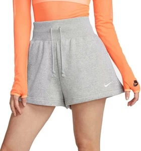 Nike Sportswear Damen Phoenix Fleece High-Waist Shorts Sail Grau Gr. L - Bild 1 von 8