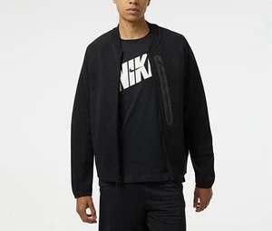 NWT$150 Nike Sportswear Tech Fleece Mens Black Bomber Jacket 3XL-Tall FB8008-010 - Picture 1 of 6
