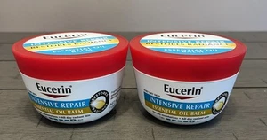 2x Eucerin Intensive Repair ESSENTIAL OIL BALMS 7 oz Sealed Restores Radiance - Picture 1 of 5