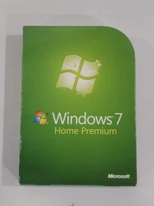 Microsoft Windows 7 Home Premium Full 32 Bit & 64 Bit DVDs - Box W/ Product Key - Picture 1 of 9