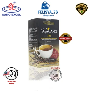 21g X 15 Sachets Gano Excel Cafe Ganolicious Gano 3 in 1 Coffee with Ganoderma - Picture 1 of 7