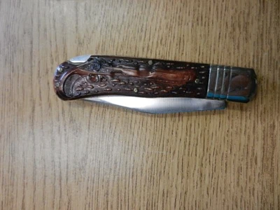 NIB Valor Japan Flintlock Lock Back Knife W/ Box 5" Closed Unused - Image 1 of 4