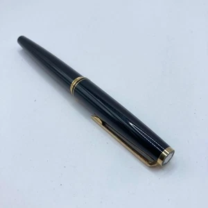 MONTBLANC Pluma Estilográfica Negro Dorado Cartucho Estilo Auténtico Lujo Escritura - Imagen 1 de 8