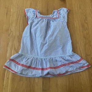 Crewcuts Seersucker Dress Size 7 Striped - Picture 1 of 5