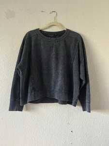 Nuevo con etiquetas Suéter Danskin Coastal Cuello Redondo Carbón Grande Cuadrado Ropa de Salón Activo - Imagen 1 de 15