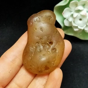 Bonsai natural 53g Suiseki Gobi ojos de ágata piedra-impresionante vista original - Imagen 1 de 18